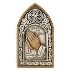 NEW Praying Hands Believe With God Wall Plaque
