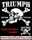 Triumph America Rocket 3 Motorcycle BLACK 100% Cotton T Shirt Sizes L 