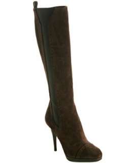 Yves Saint Laurent brown suede Hyde stretch tall boots   up 
