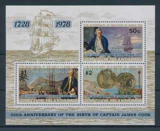 Cook Islands stamp MNH 1978 Captain Cook block WS84792  