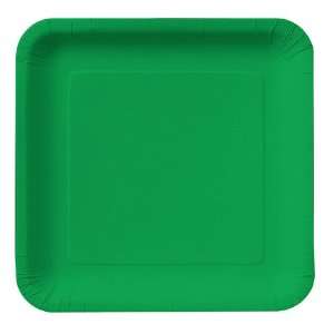  Emerald Green Square Paper Luncheon Plates Health 