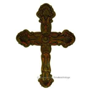    Medieval Cast Iron Religious Heavy Wall Cross Decor