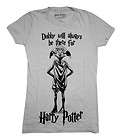 Harry Potter Dobby House Elf Movie Juniors Babydoll T Shirt Tee