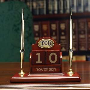  Memory Company TCU Horned Frogs Perpetual Desk Calendar 