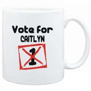  Mug White  Vote for Caitlyn  Female Names Sports 