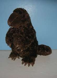12 GUND Chocolate Brown Beaver Bean Plush Stuffed Plush Animal  