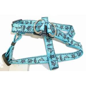   Seas Turtle Easy Step In Luxury Dog Harness Small Blue