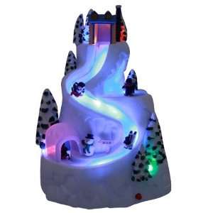  Lighted Winter Skigloo Skiing Penguins and Snowmwn Toys & Games