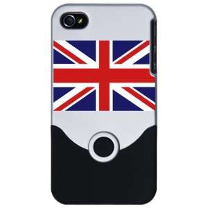   or 4S Slider Case Silver British English Flag HD 