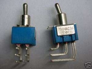 DPDT ON/ON Right Angle Solder Panel Toggle Switch,BC5  