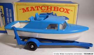 Matchbox RW 09D Boat & Trailer rare 1st casting m/b  
