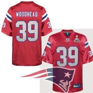 England Patriots #39 Danny Woodhead Red Jersey Authentic /NFL Jersey 