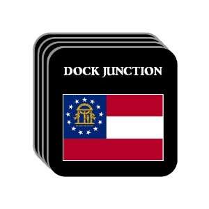  US State Flag   DOCK JUNCTION, Georgia (GA) Set of 4 Mini 