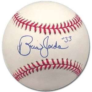 Brian Jordan Atlanta Braves Autographed Baseball  Sports 