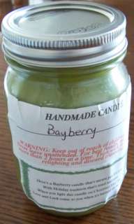 Handmade Container Candle BAYBERRY scent or other CHRISTMAS scents 