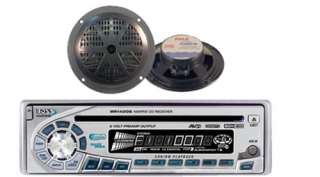   Boss Marine Boat CD Aux Input Detach Face Stereo Radio Speakers  