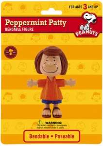 Peanuts Peppermint Patty Bendable Posable Toy Figure  