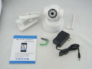   Wireless WiFi indoor IP Security Camera 2 way Audio Day Night White
