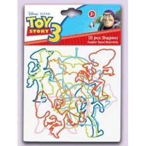   18 Pack Disney Toy Story 3 Silly Shaped Silicone Bandz Toys & Games