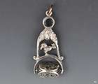   /Arabic​/Ottoman Empire? Silver Watch Fob/Seal Rooster c. 1800s