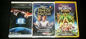   TERRESTRIAL, My Favorite Martian, & Jimmy Neutron Boy Genius VHS