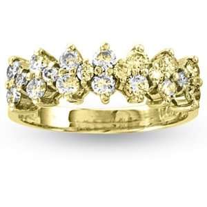 14k Gold Wedding or Anniversary Band with 0.75ct tw of Round Diamonds 