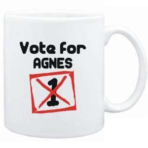  Mug White  Vote for Agnes  Female Names Sports 