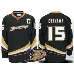  Anaheim Ducks Authentic NHL Jerseys Ryan Getzlaf Home Black Hockey 