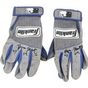 Ryan Theriot Chicago Cubs Autographed Gray Franklin Batting Gloves 