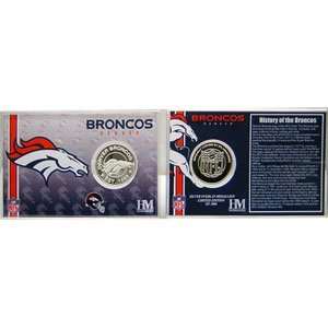  Denver Broncos Team History Coin Card