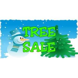  3x6 Vinyl Banner   Tree Sale Snowman 
