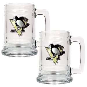  Pittsburgh Penguins Set of 2 Beer Mugs