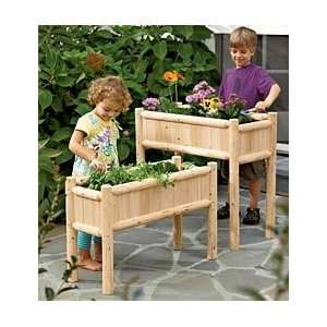  Gardens to Grow By Wooden Child Sized Planters, set of 2 
