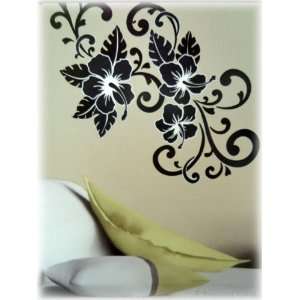  Large Hibiscus Flowers Vinyl Wall Mural Stickers Decal 