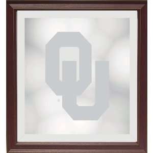  Oklahoma Sooners Framed Wall Mirror from Zameks 
