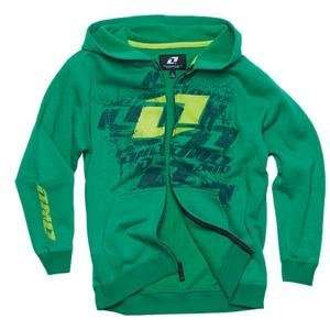   Youth Thrasher Zip Up Hoodie   Youth Small/Green Automotive