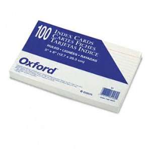  Ruled Index Cards, 5 x 8, White, 100/Pack Electronics