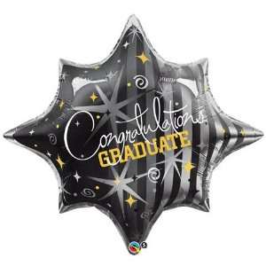    28 Congratulations Graduate Swirls Helium Shape Toys & Games