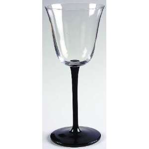  Artland Crystal Legacy Black Water Goblet, Crystal 