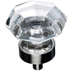   Crystal Collection 1 3/8 Diameter Clear Octagon Cabinet Knob TK128