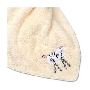 Farm Yard White Sherpa Blanket with Cow Baby