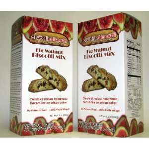 Fig Walnut Biscotti Mix Twin Pack  Grocery & Gourmet Food