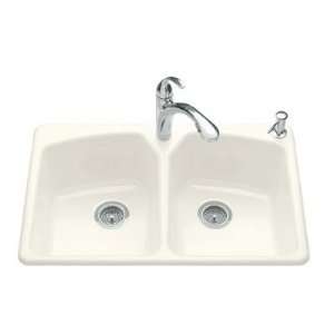   Single Hole Kitchen Sink with Accessory Hole on Right Finish Caviar