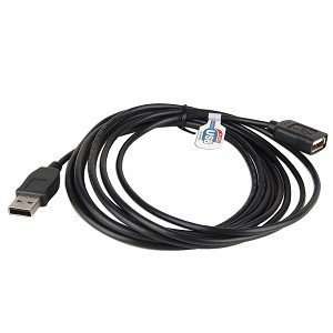  10 USB 2.0 A (M) to A (F) Extension Cable (Black 