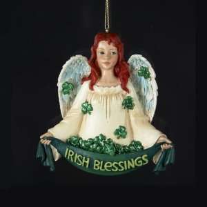  Club Pack of 12 Luck of the Irish Angel Christmas Ornament 