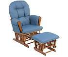 Hoop Glider Rocker & Ottoman Rocking Chair Home Furniture Baby Nursery 