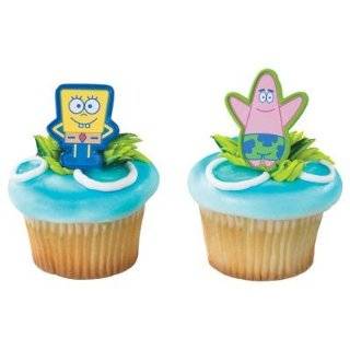 SpongeBob And Patrick Cupcake Icon Clips 12 Pack