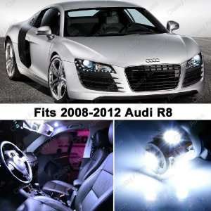 Audi R8 WHITE LED Lights Interior Package Kit (4 Pieces)