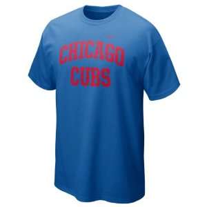  Chicago Cubs Royal Nike 2012 Arch T Shirt Sports 