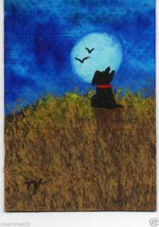 Scotty Terrier Dog ACEO Art Painting Todd Young  